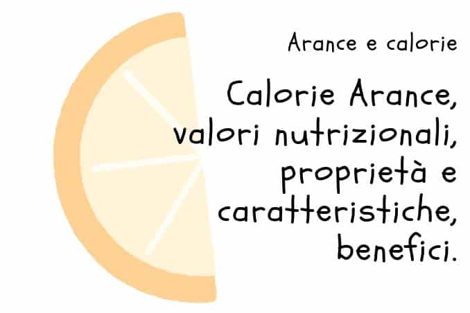 Calorie Arance